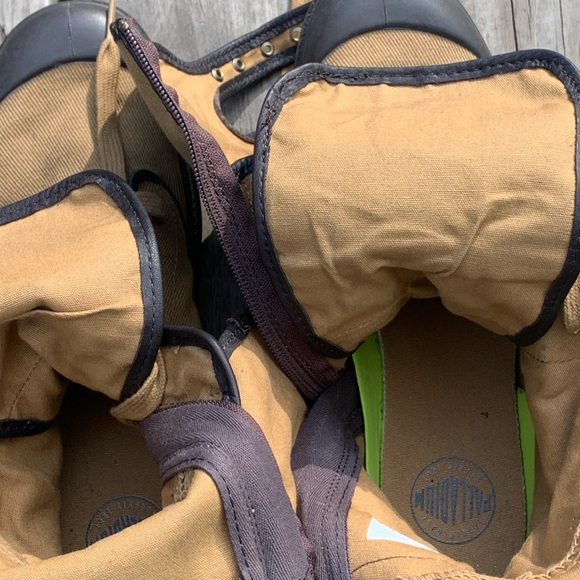 Palladium pampa peloton zip boots women's DULL GLD/AFTERDRK 93489-233-M Size 10 - Picture 10 of 12